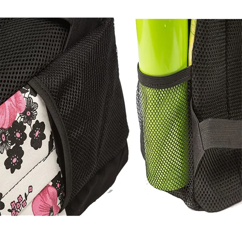 Distributor Canvas Sports Travel Leisure Flower Printed Teenager Girls Laptop Backpack