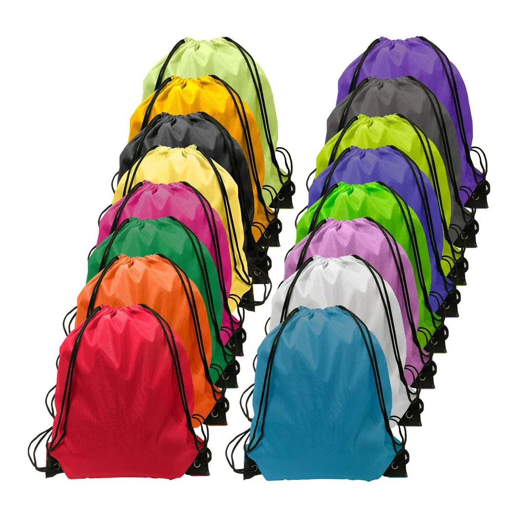Drawstring Backpacks Bulk Cinch Bags Multi-Color Sports Gym Drawstring Bags for Traveling Gym Yoga Storage Supplies