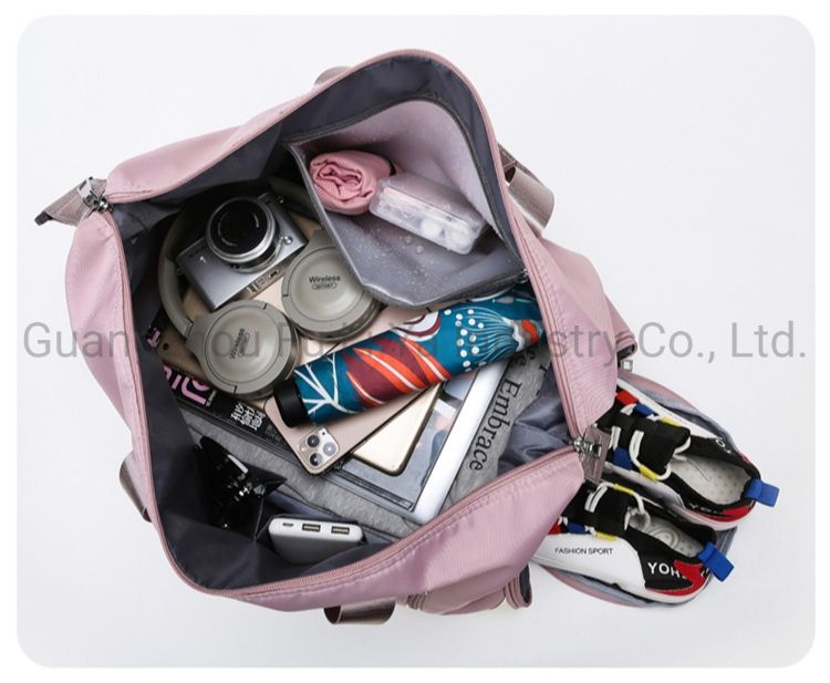 Dry Wet Separated Sport Duffel Bag Training Yoga Travel Overnight Weekend Shouder Bags