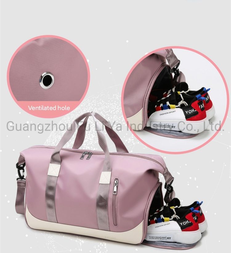 Dry Wet Separated Sport Duffel Bag Training Yoga Travel Overnight Weekend Shouder Bags