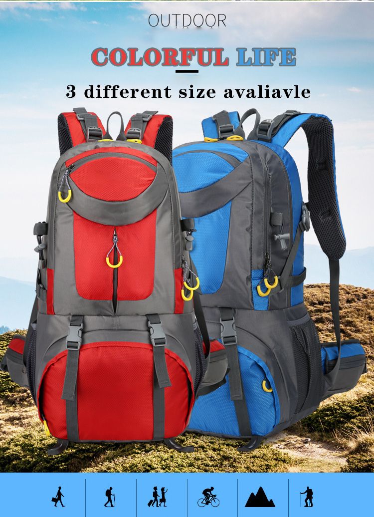 Factory Direct Outdoor Mountaineering Bag Men and Women Large Capacity Sports Backpack Camping Hiking Light Travel Bag