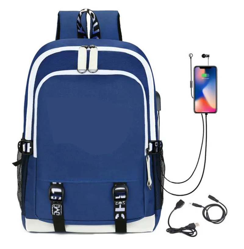 Factory Direct Smoking Shop USB Student Schoolbags Laptop Backpack Waterproof Oxford Travel Backpacks