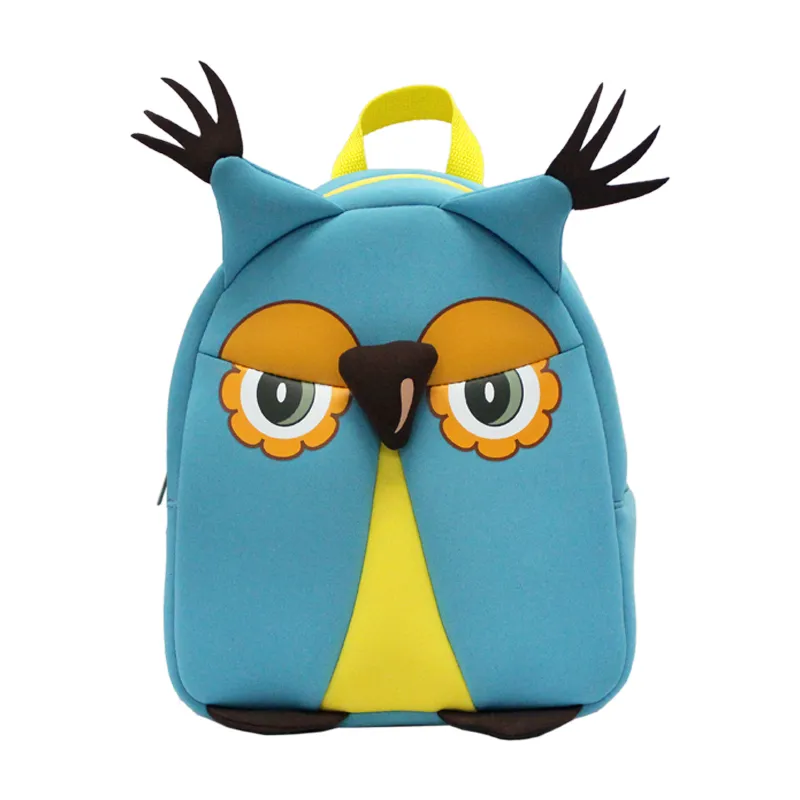 Factory Newest Designs Fashion Neoprene Unisex Toddle Anti-Lost Animal Cartoon Cute Outdoor Pre-School Travel Patented Children Doll Toy Kids Backpack Bag