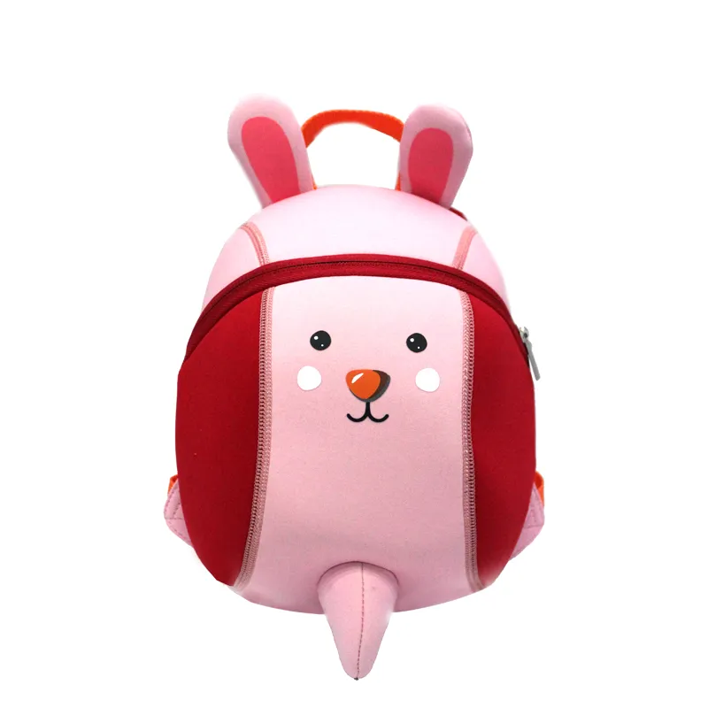 Factory Newest Designs Fashion Neoprene Unisex Toddle Anti-Lost Animal Cartoon Cute Outdoor Pre-School Travel Patented Children Doll Toy Kids Backpack Bag
