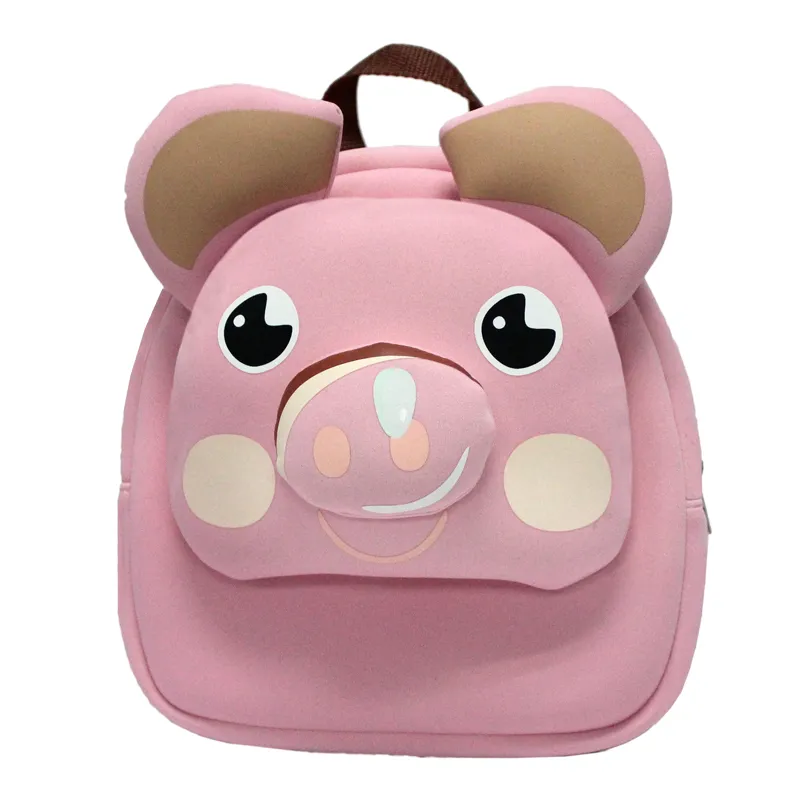 Factory Newest Designs Fashion Neoprene Unisex Toddle Anti-Lost Animal Cartoon Cute Outdoor Pre-School Travel Patented Children Doll Toy Kids Backpack Bag