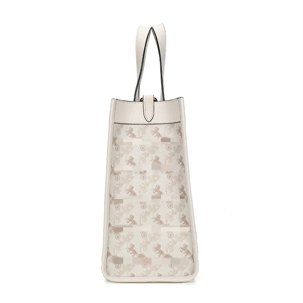 Fashion Luxury Brand PU Logo Small Tote Bag Lady Co**H Tote Bags Fashion Webbing Strap Lady Crossbody Bags
