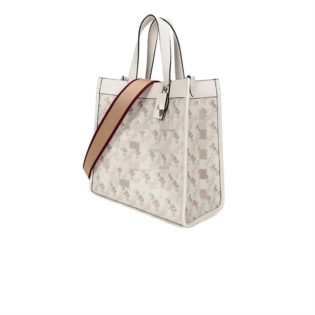 Fashion Luxury Brand PU Logo Small Tote Bag Lady Co**H Tote Bags Fashion Webbing Strap Lady Crossbody Bags