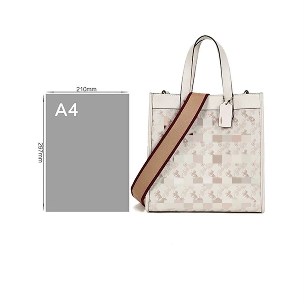 Fashion Luxury Brand PU Logo Small Tote Bag Lady Co**H Tote Bags Fashion Webbing Strap Lady Crossbody Bags