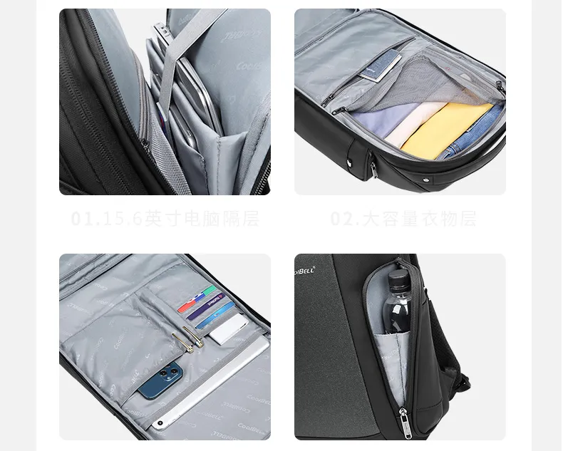 Fashion New Design Double Shoulder Business Travel MacBook Air PRO Laptop Notebook Computer College School Backpack Pack Bag (CY6925)
