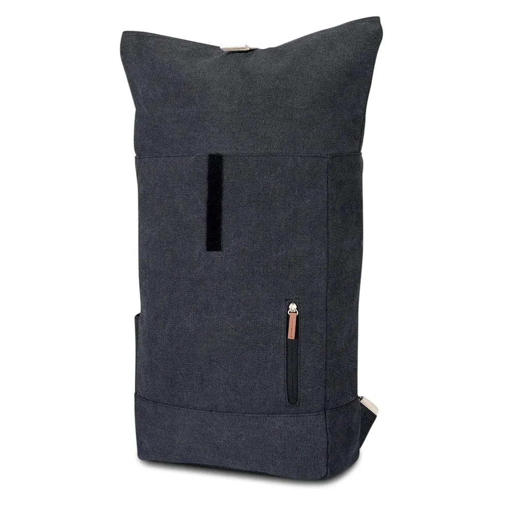 Fashion Outdoor Roll Top Backpack Rucksack School Durable Canvas Laptop Daypack Bag Casual Outdoor Travel Hiking Bag for Men Women