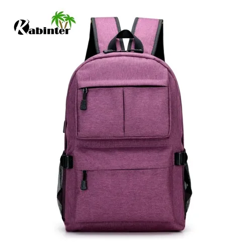 Fashion Travel Hiking Backpack Outdoor Sports Shoulder USB Charger Backpack for Laptop