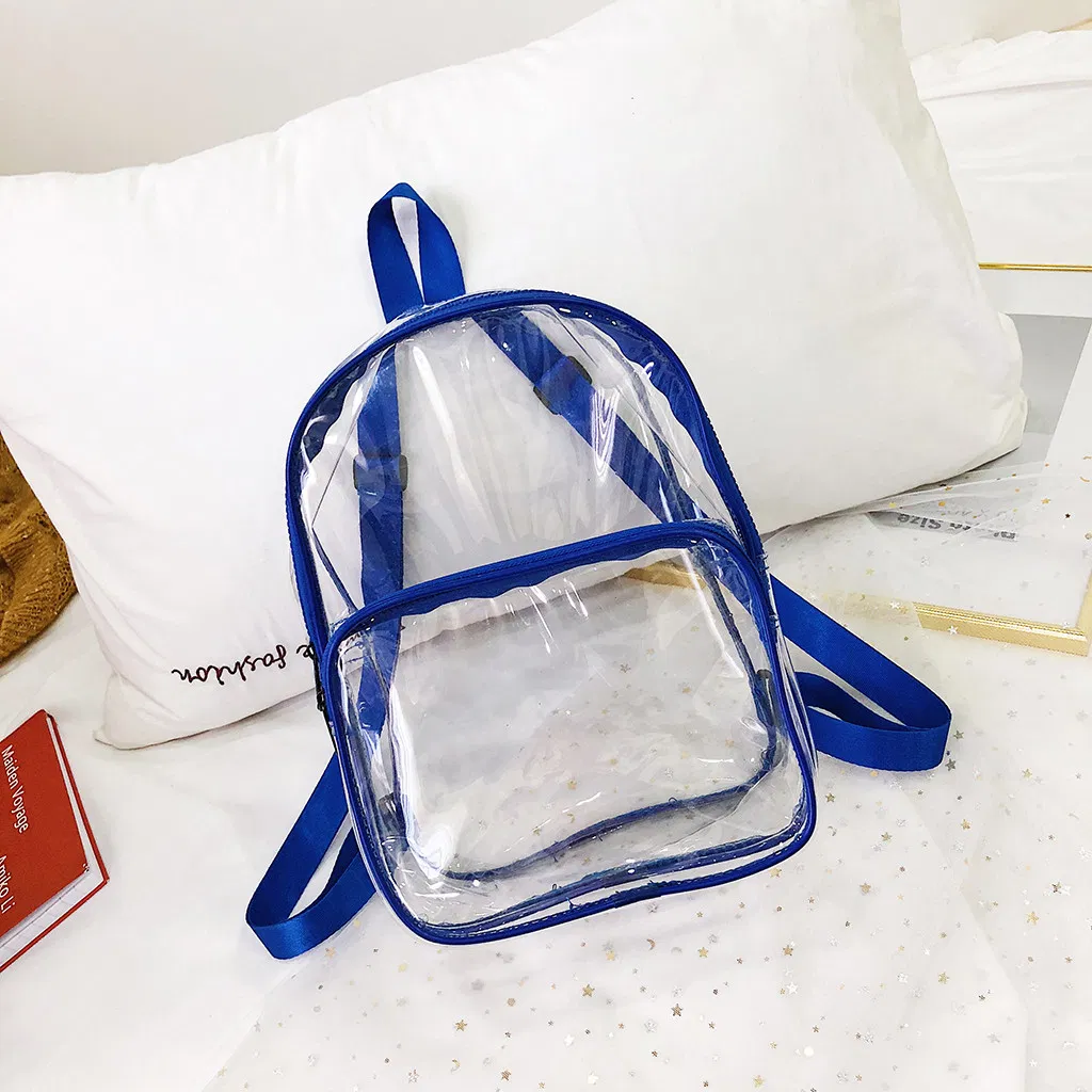 Fashion Women Backpack Transparent Versatile Student Bags High Quality Youth Leather Backpacks