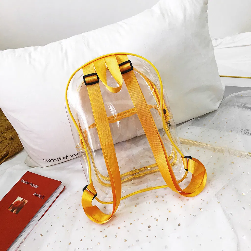Fashion Women Backpack Transparent Versatile Student Bags High Quality Youth Leather Backpacks
