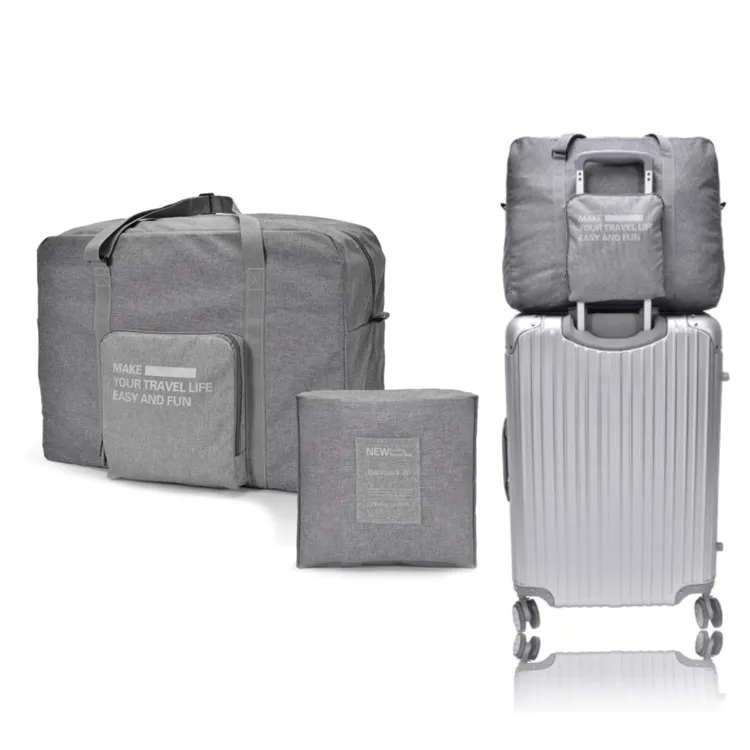 High Quality Durable Oxford Duffel Travel Baggage Bag Yellow Waterproof Foldable Luggage Packing Bag
