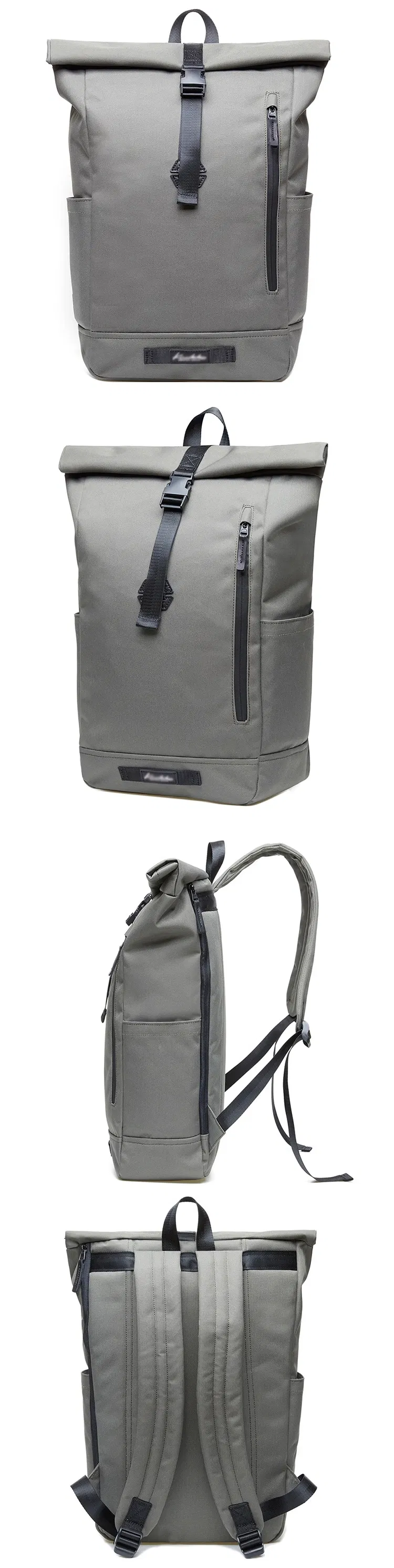 High Quality Polyester Waterproof Travel Roll Top Bag Rolling Backpack