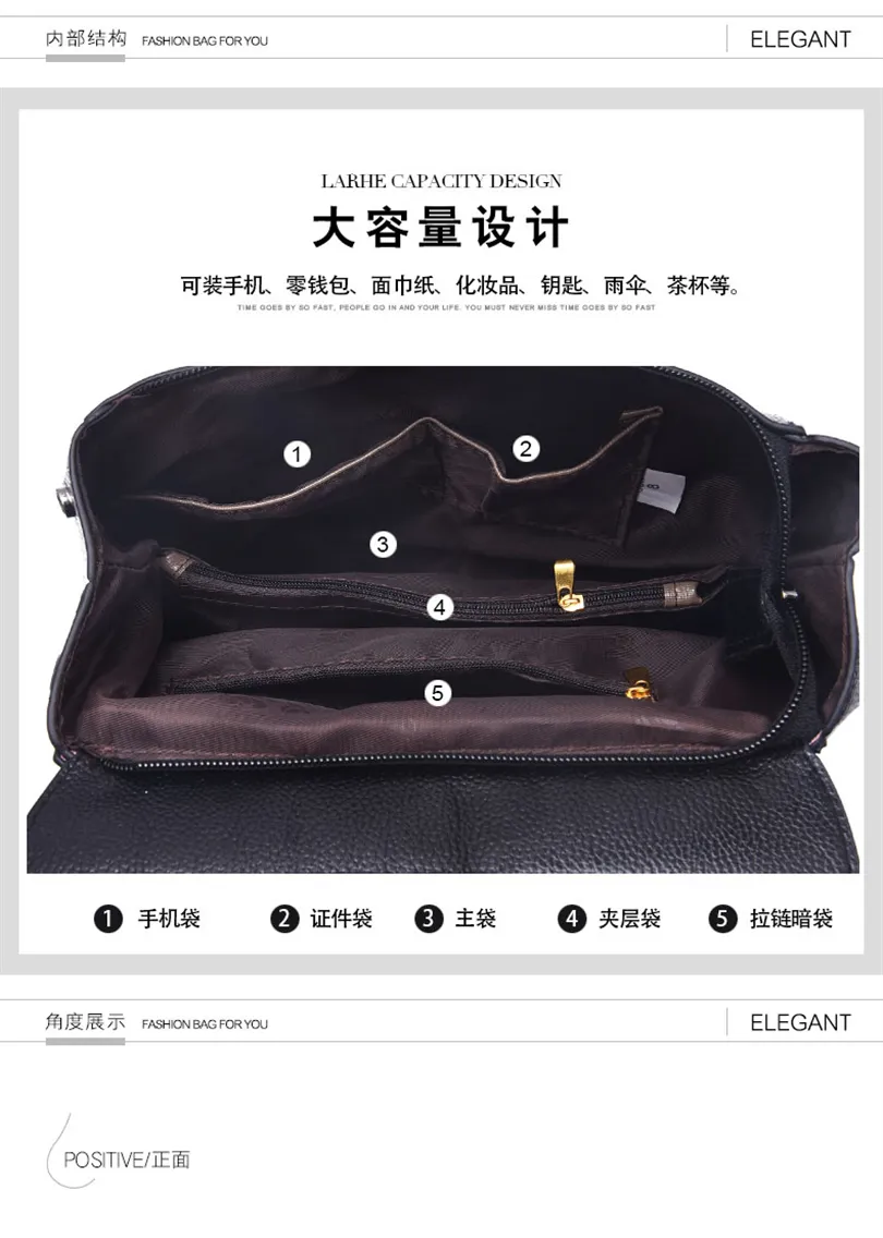 Hot Fashion PU Women Backpack for Girls Bagpack Mochila