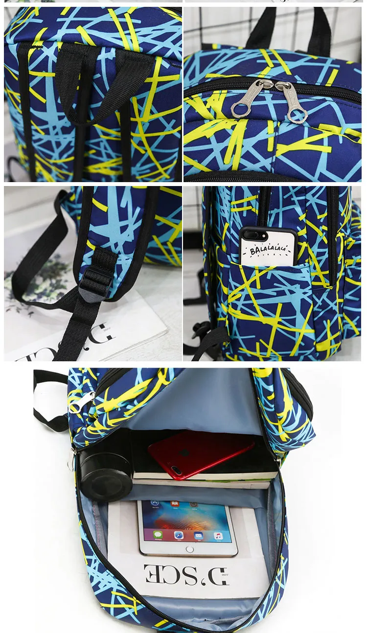 Hot Sale Fortnite 3 in 1 Teenager Kids Book Pack Mochila Laptop Bag Kids School Bags Set Backpack