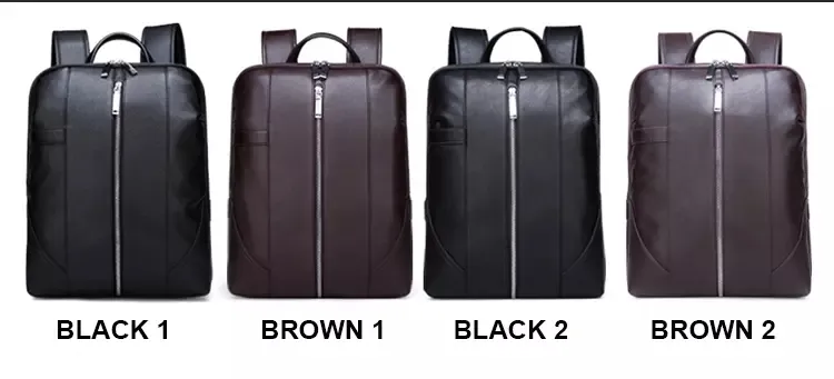 Hot Selling PU Leather School Laptop Business Backpack