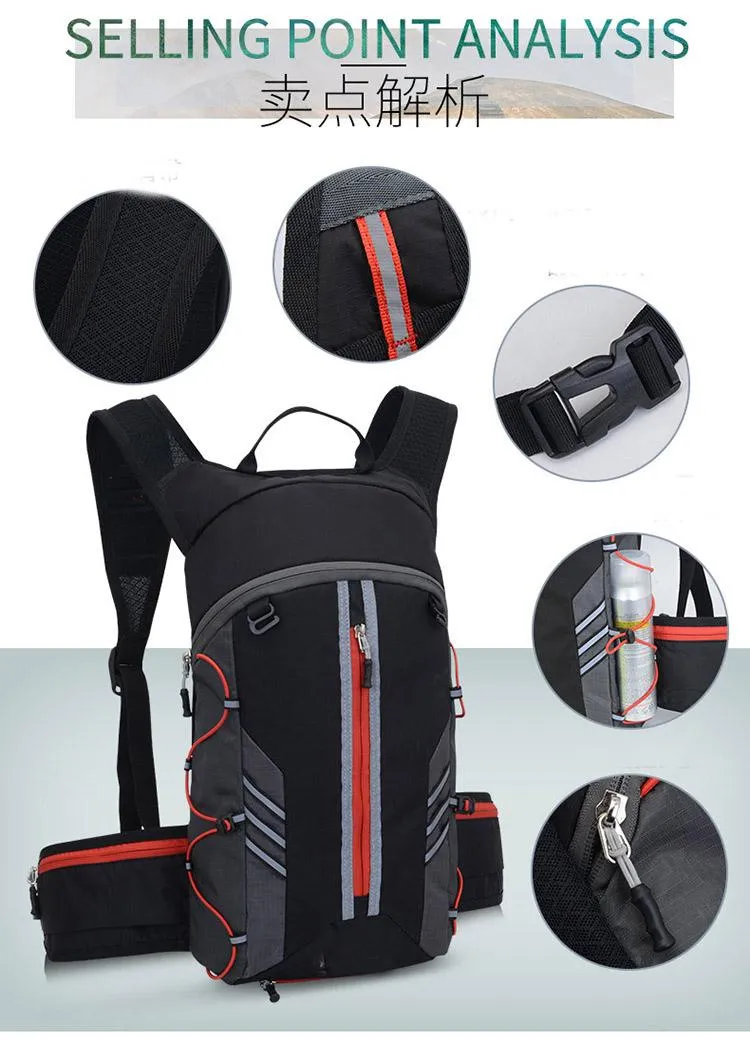 Hydration Backpack with Water Bladder Sport Cycling Outdoor Hydration Drinking Fashion Trendy Backpack Bag