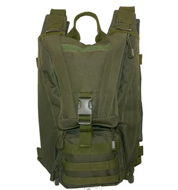Khaki Tactical Military Army Hydration Hiking Military Water Bag Pack Hydration Backpack with 2.5L Bladder