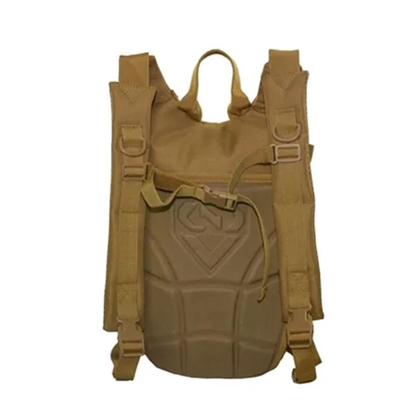 Khaki Tactical Military Army Hydration Hiking Military Water Bag Pack Hydration Backpack with 2.5L Bladder
