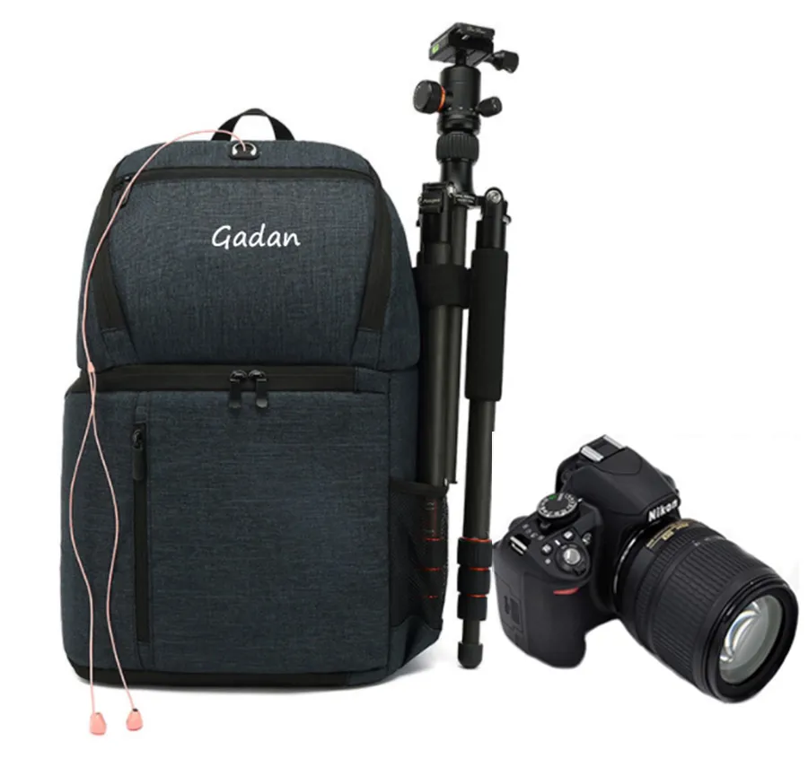 Large Camera Backpack, Waterproof Camera Backpack Drone Bag for Photographers, 2 DSLR Camera Bags for Canon Nikon with 15.6" Laptop Compartment