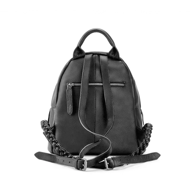 Large Capacity Pebbled Soft PU Ladies Laptop Backpack Bag