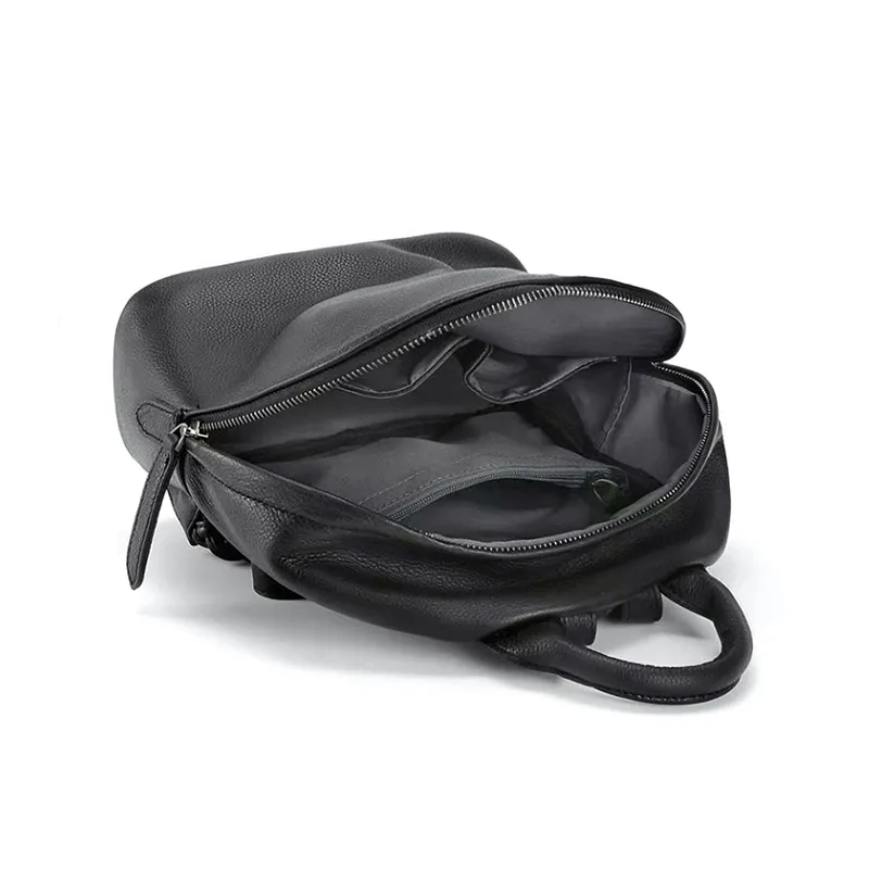 Large Capacity Pebbled Soft PU Ladies Laptop Backpack Bag