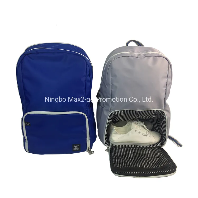 Large Capacity Waterproof Travelling Hiking Sporty Backpack with Shoes Compartments