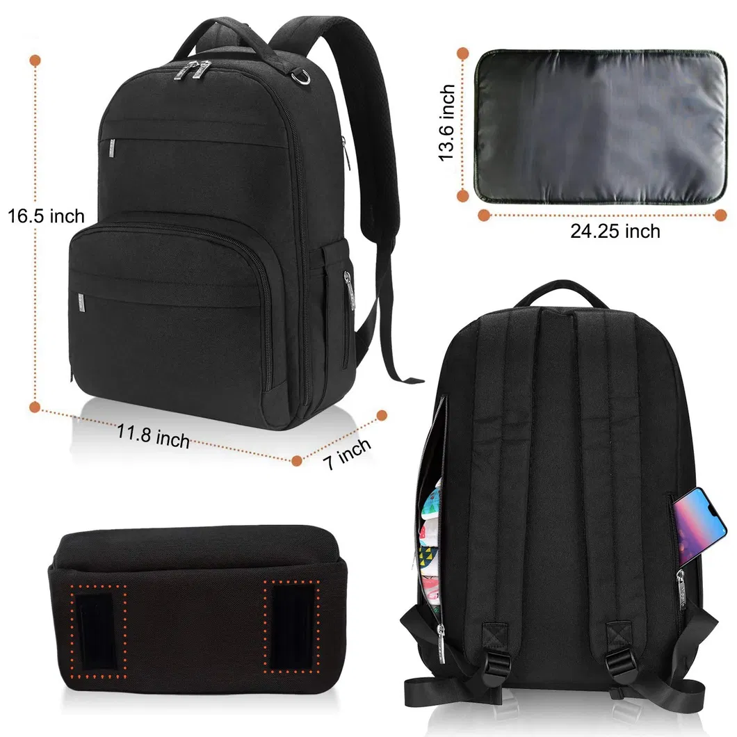 Large Capacity Wholesales Customized Travel Mummy Shoulder Diaper Backpack