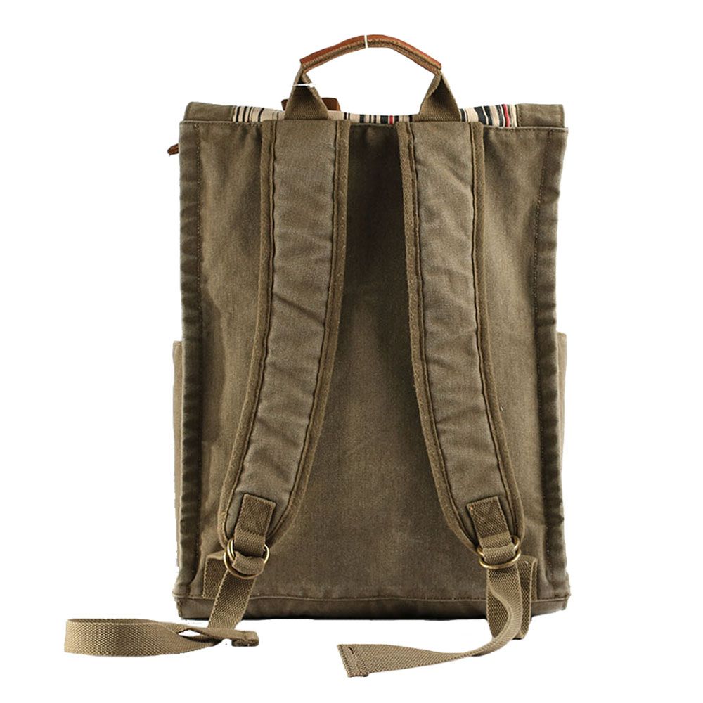 Latest Design Fancy Canvas School Backpack Canvas Rucksack