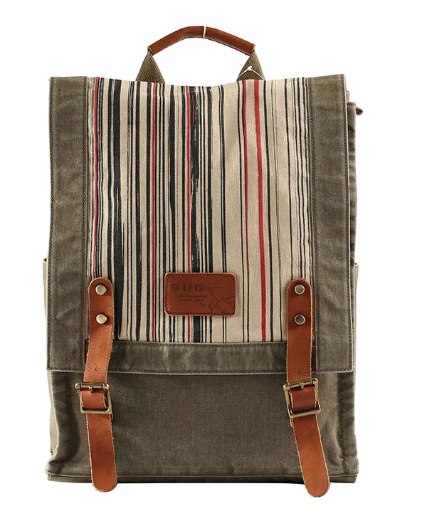 Latest Design Fancy Canvas School Backpack Canvas Rucksack