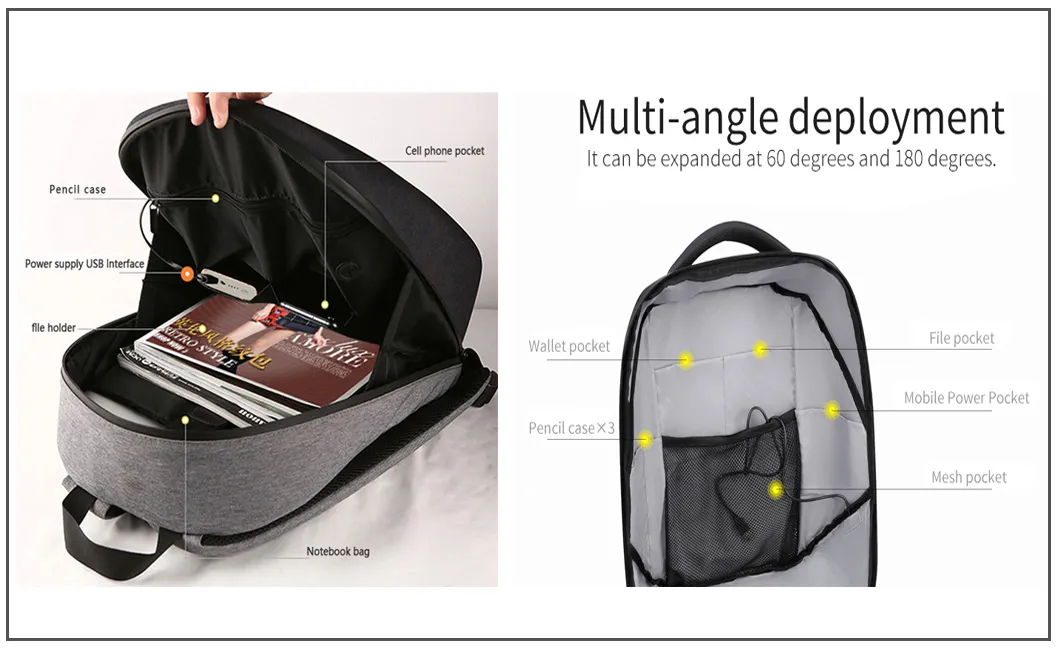 Light Weight Waterproof WiFi APP Control LED Screen Display Travelling Walking Billboard Advertising Showing LED City Backpack