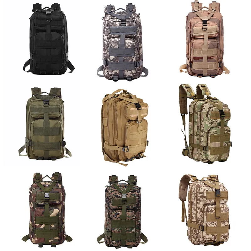 Mens Outdoor Waterproof Camping Rucksack Large Capacity Military Backpacks