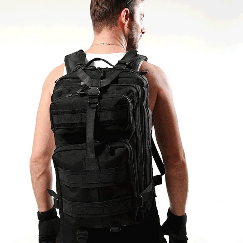 Mens Outdoor Waterproof Camping Rucksack Large Capacity Military Backpacks