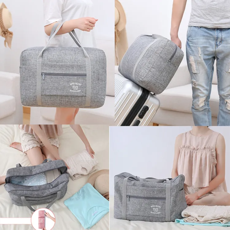 Morecredit 4th Upgrade Foldable Travel Overnight Luggage Duffle Bags for Wholesale, 6 Colors Lightweight Travel Suitcase Baggage Storage Bag