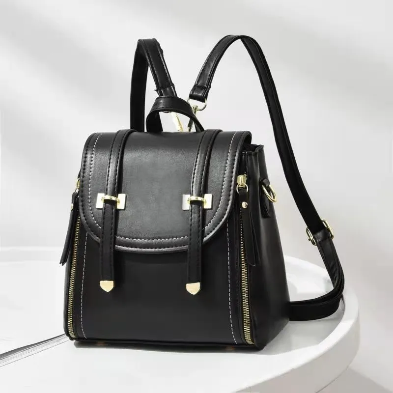 New Fashion Crocodile Pattern Backpack Waterproof and Wear-Resistant Shopping Travel Bag