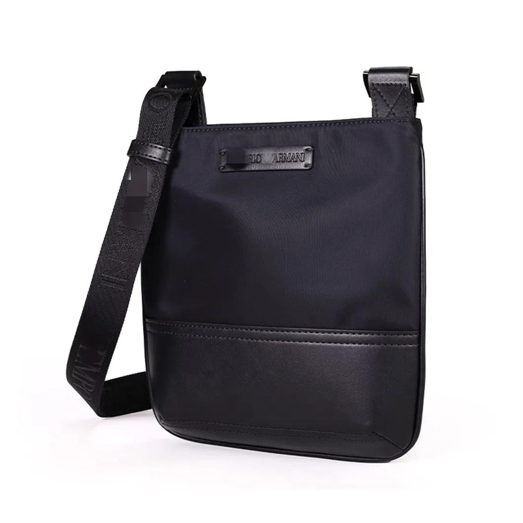 New Luxury Brand Fashion Men′s Small Mixed Material Shoulder Bags Am*Ni Replicas Zipper fashion Messenger Crossbody Bags