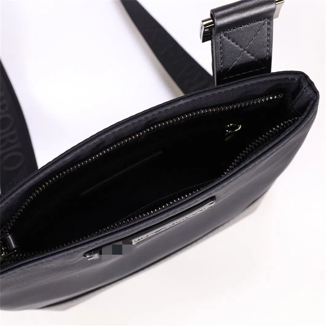 New Luxury Brand Fashion Men′s Small Mixed Material Shoulder Bags Am*Ni Replicas Zipper fashion Messenger Crossbody Bags