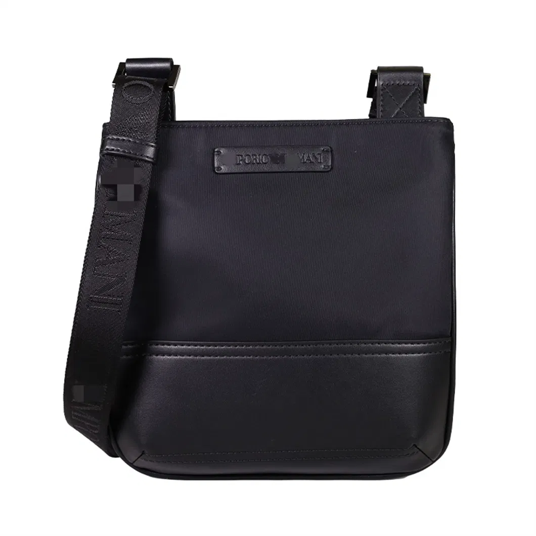 New Luxury Brand Fashion Men′s Small Mixed Material Shoulder Bags Am*Ni Replicas Zipper fashion Messenger Crossbody Bags