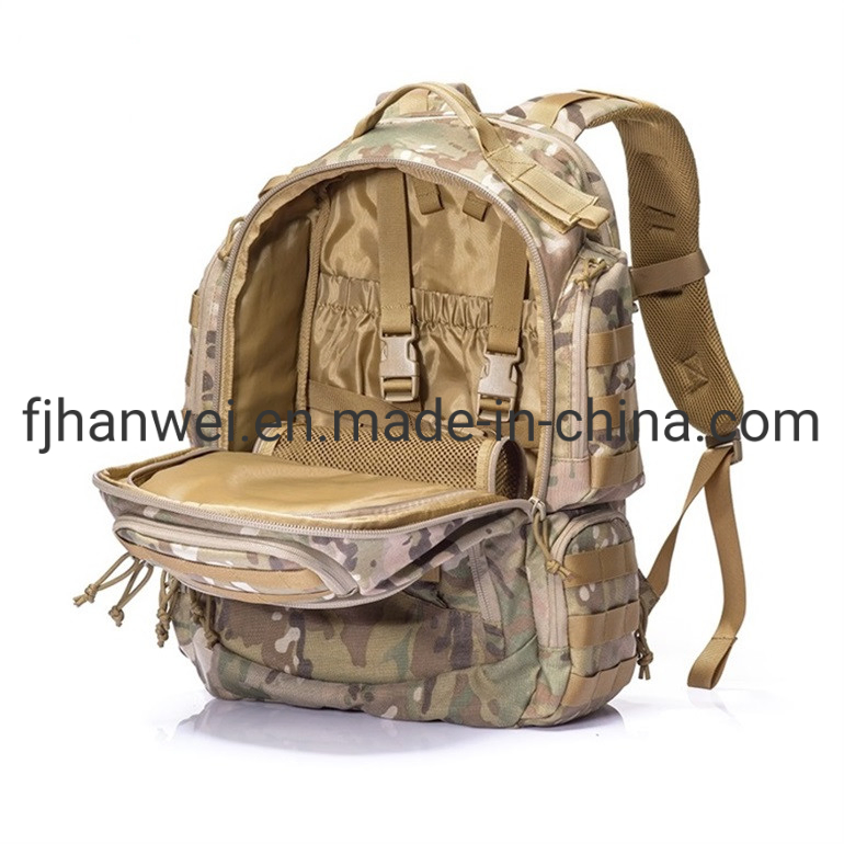 Outdoor Bag Waterproof Hiking 1000d Nylon Multifunctional Military Style Army Style Tactical Molle Backpack