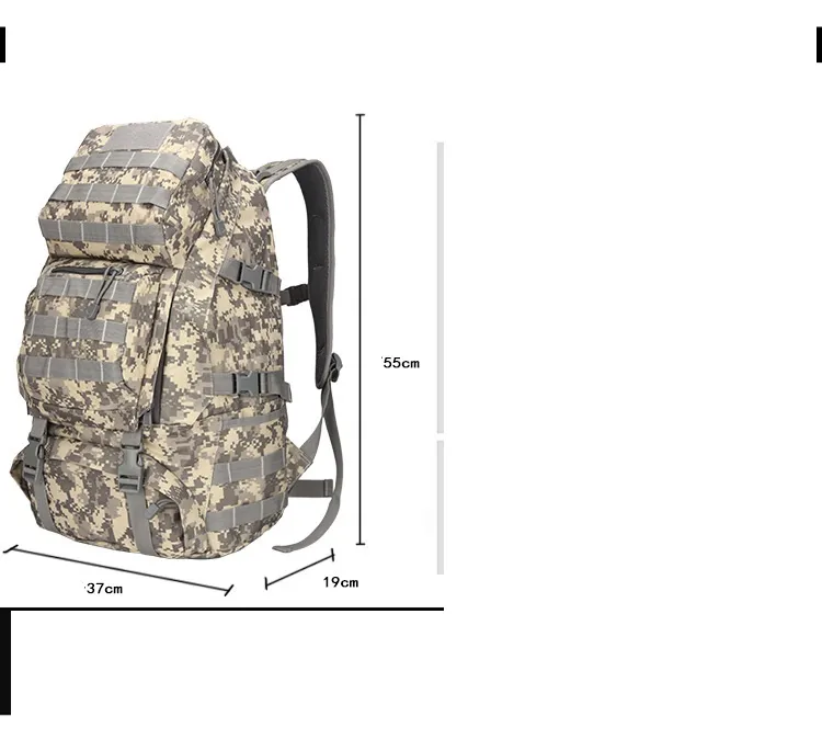 Outdoor Sports Bag Camouflage Equipment Tactical Backpack Large Capacity Donkey Backpack Factory Home Direct Sales Military Backpack