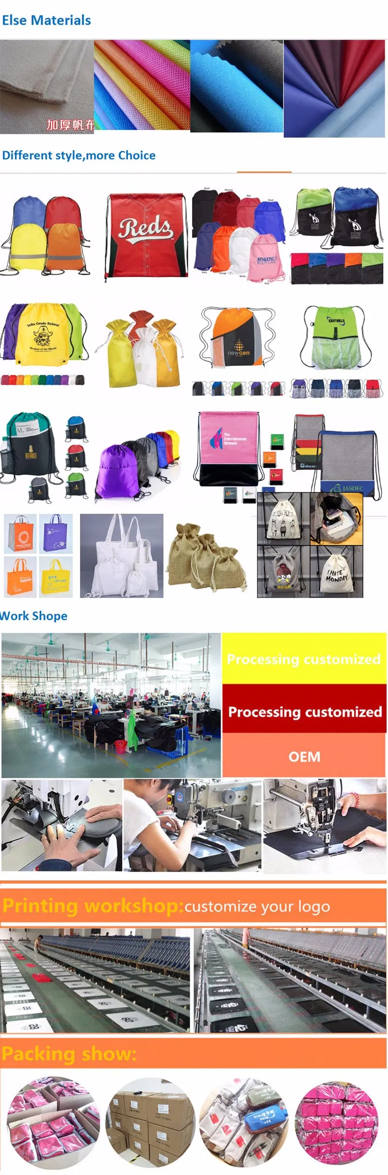 Recyclable New Material Customized Cheap Price Tote Shopping Jute Bag