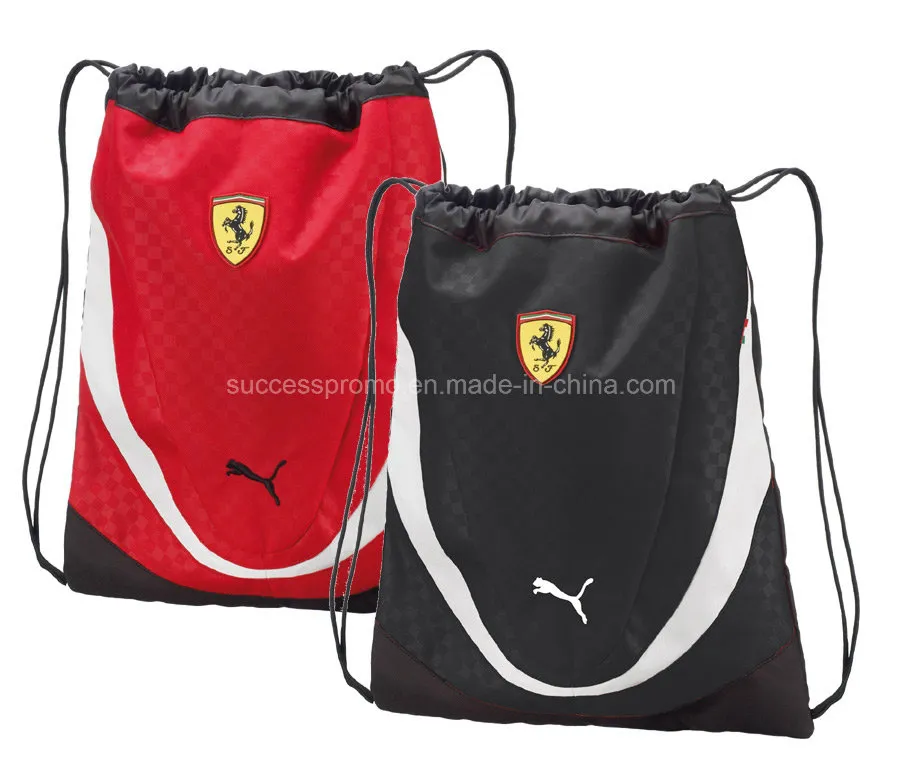 Recycled Polyester Promotion Outdoor Sport Drawstring Backpack Bag for Traveling