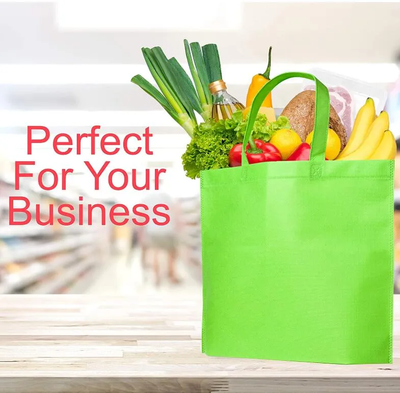 Reusable Tote Bags Travel Non-Woven Fabric Grocery Bag