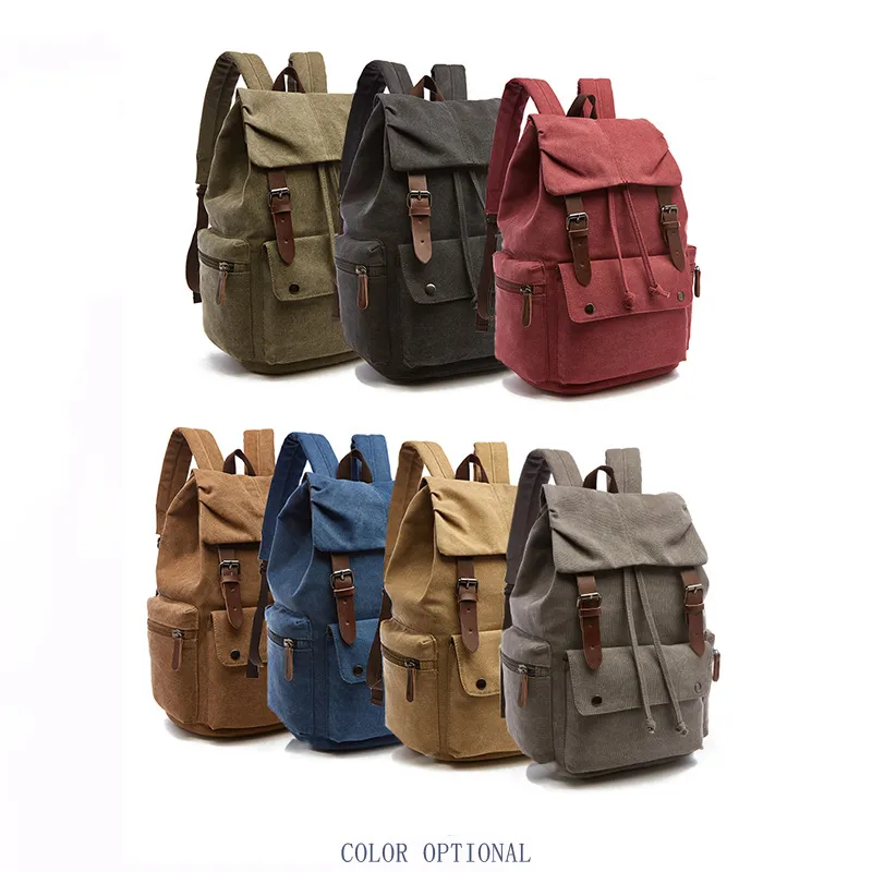 SA56 Large Capacity Daypack Sport Rucksack Mens Travelling Durable Mountaineering Travel Camping Hiking Laptop Backpacks Canvas Shoulder Backpack