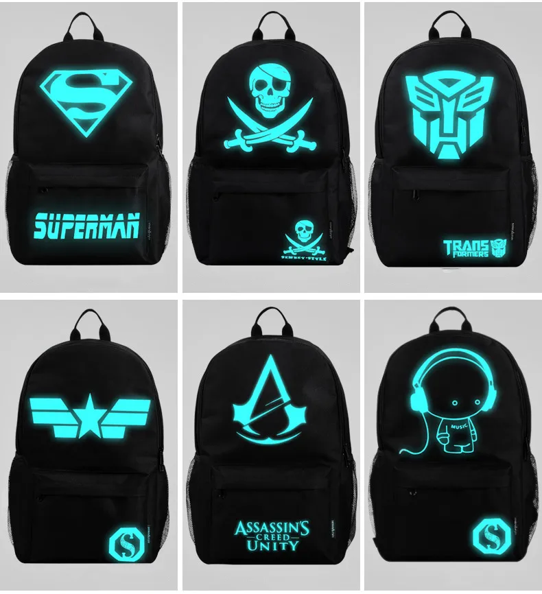 Silk Screen School Bag Backpack Waterproof Laptop Backpack Yf-Lbz1907
