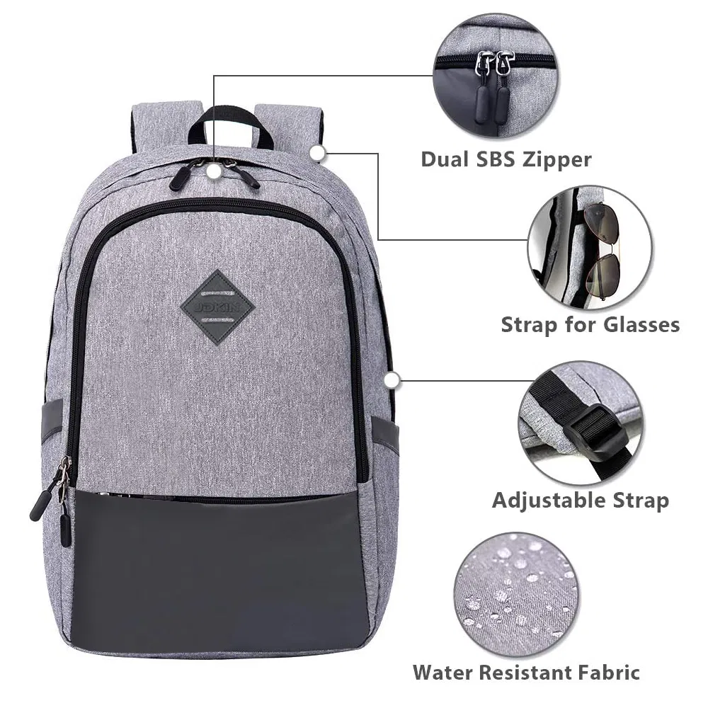 Slim Laptop Backpack 15 Inch USB Charging Backpack Bag for Men Water Resistant College Laptop Backpack Office Anti Theft Backpack Smart Computer Backpack