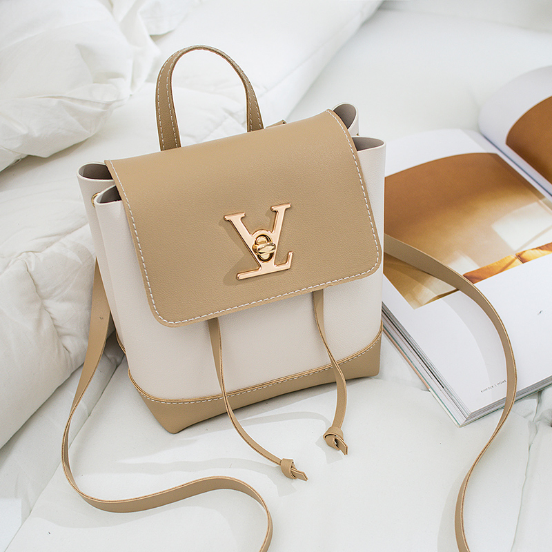 Small Casual Fashion Contrast Color Backpack