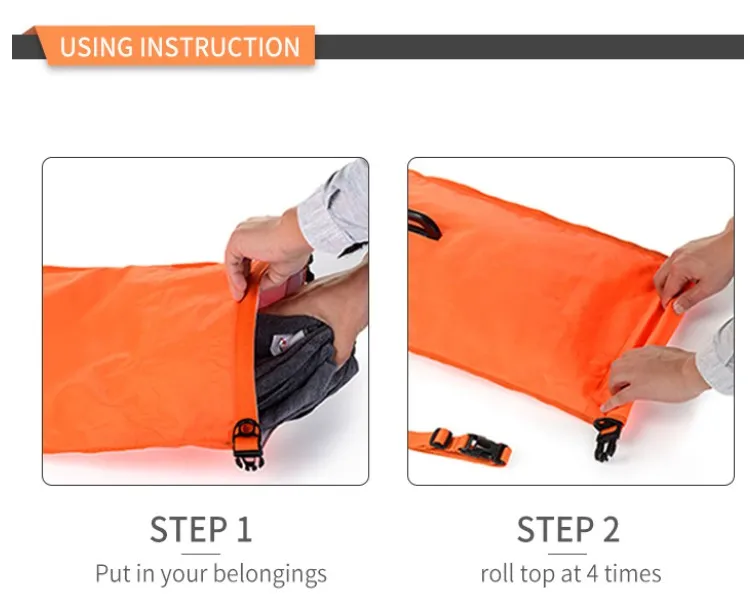 Swimming Safety Float for Open Water Swimmers Triathletes and Snorkelers Highly Visible Swim Buoy Bag